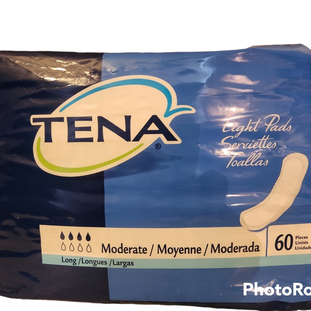 TENA ProSkin Moderate Long Unisex Incontinent Pad Long Length 12" L 41409 60 Ct.
